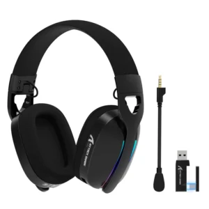 ATTACK SHARK L90 Foldable RGB Ultra-Light Tri-Mode Gaming Headset BLACK